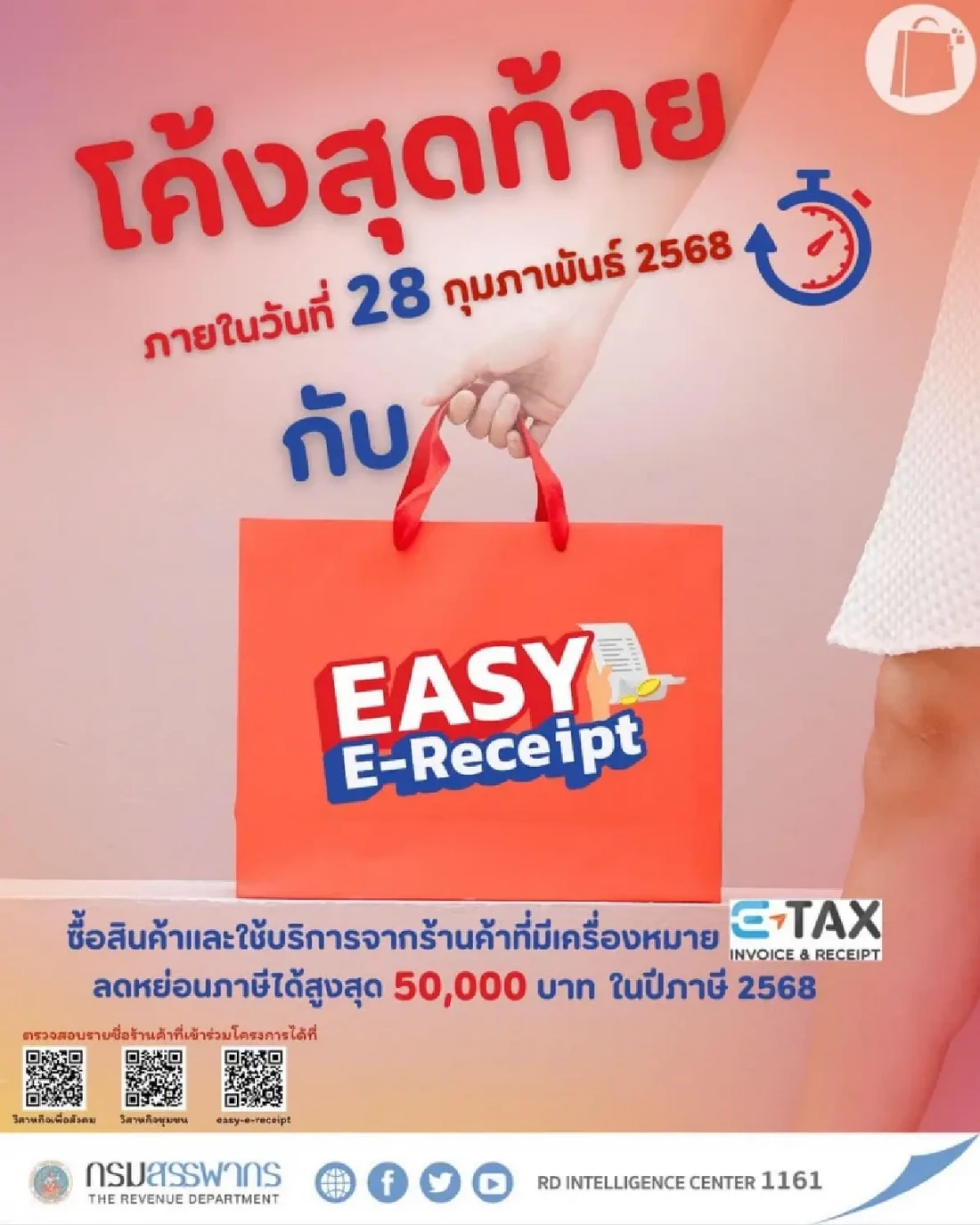 ลดหย่อนภาษี 2568 Easy E-Receipt 2.0 ลดหย่อนภาษี 2568 Easy E-Receipt 2.0