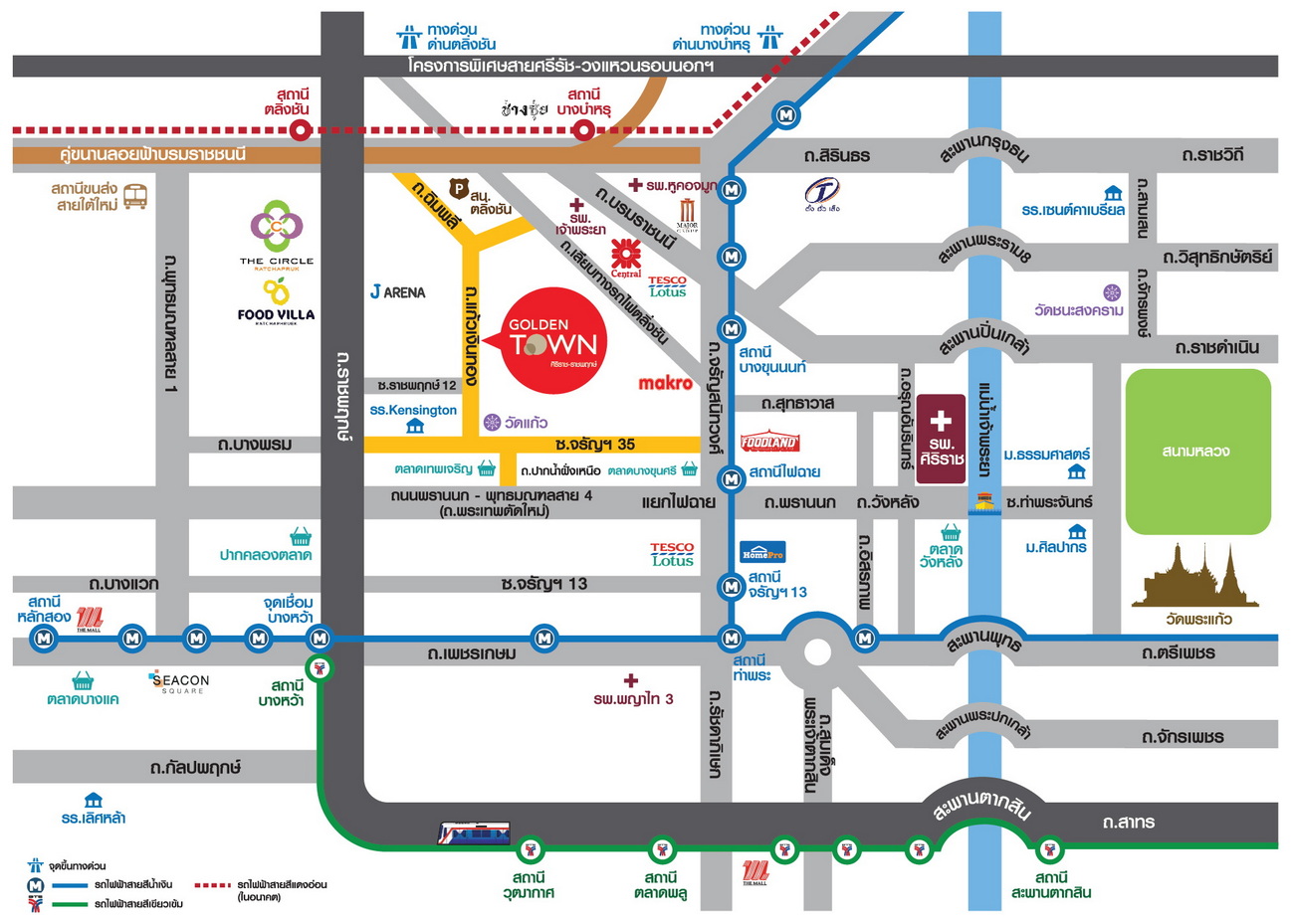 แผนที่ โกลเด้น ทาวน์ ศิริราช-ราชพฤกษ์ แผนที่ โกลเด้น ทาวน์ ศิริราช-ราชพฤกษ์